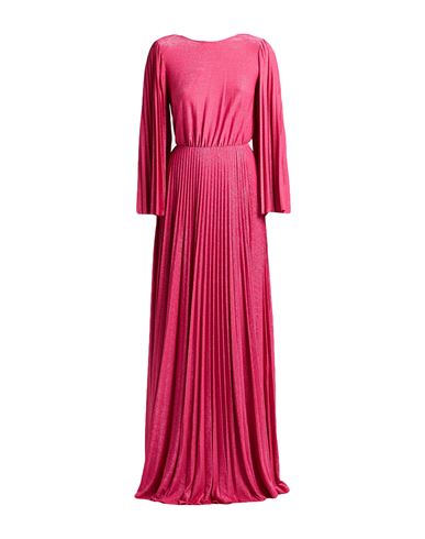 Elisabetta Franchi Red Carpet Woman Maxi dress Fuchsia Size 4 Viscose, Polyester, Polyamide, Elastane