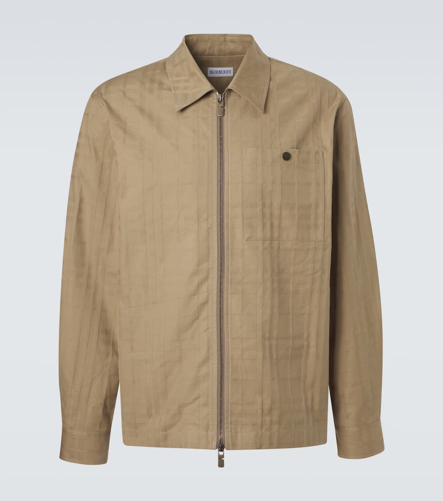 Check cotton jacket