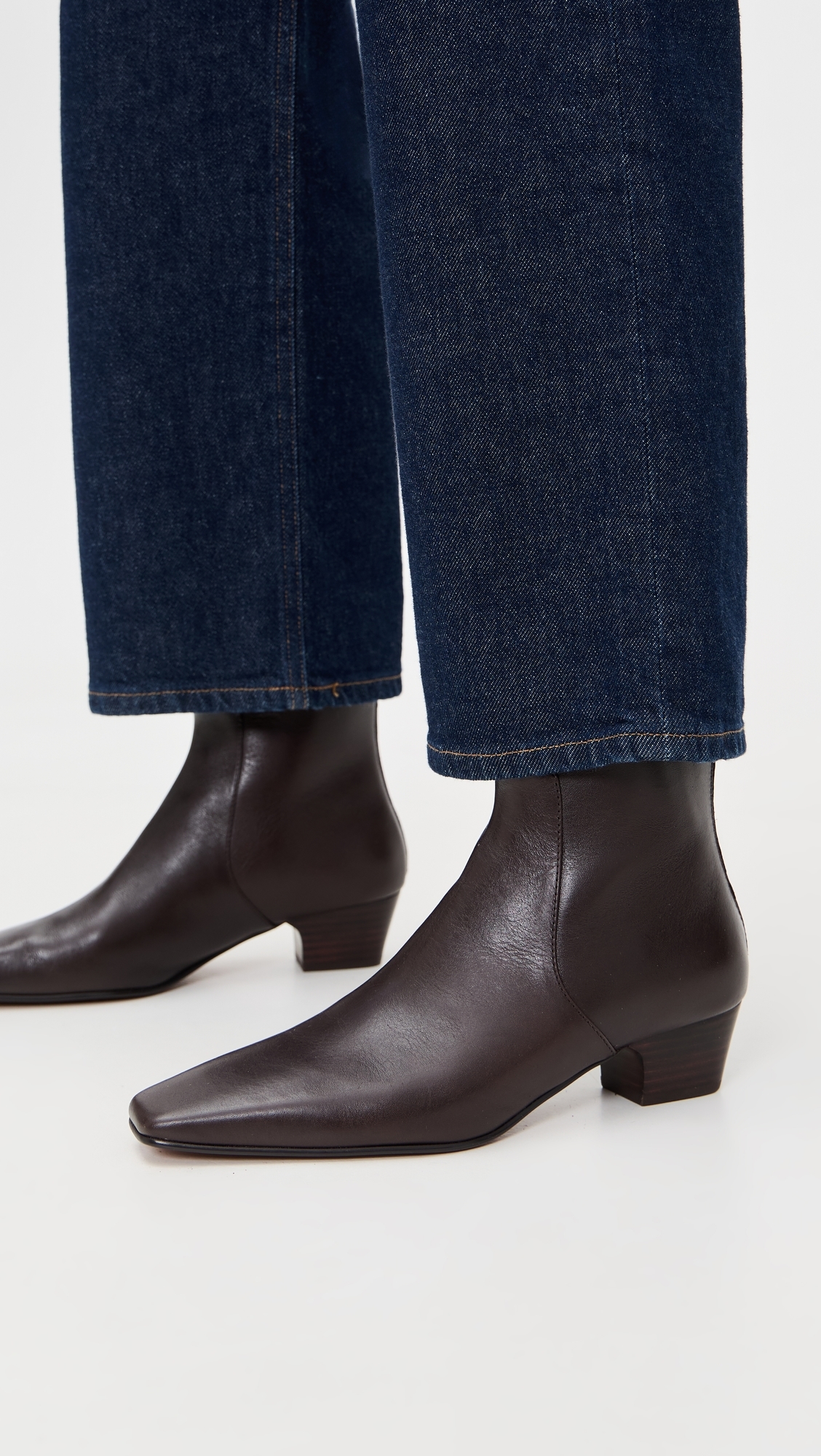 The Lexie Ankle Boots in Leather Turkish Coffee