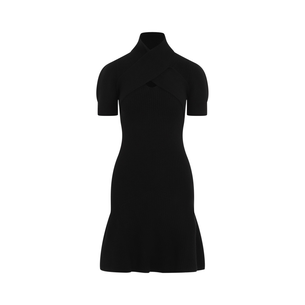 Scarf Draped Dress