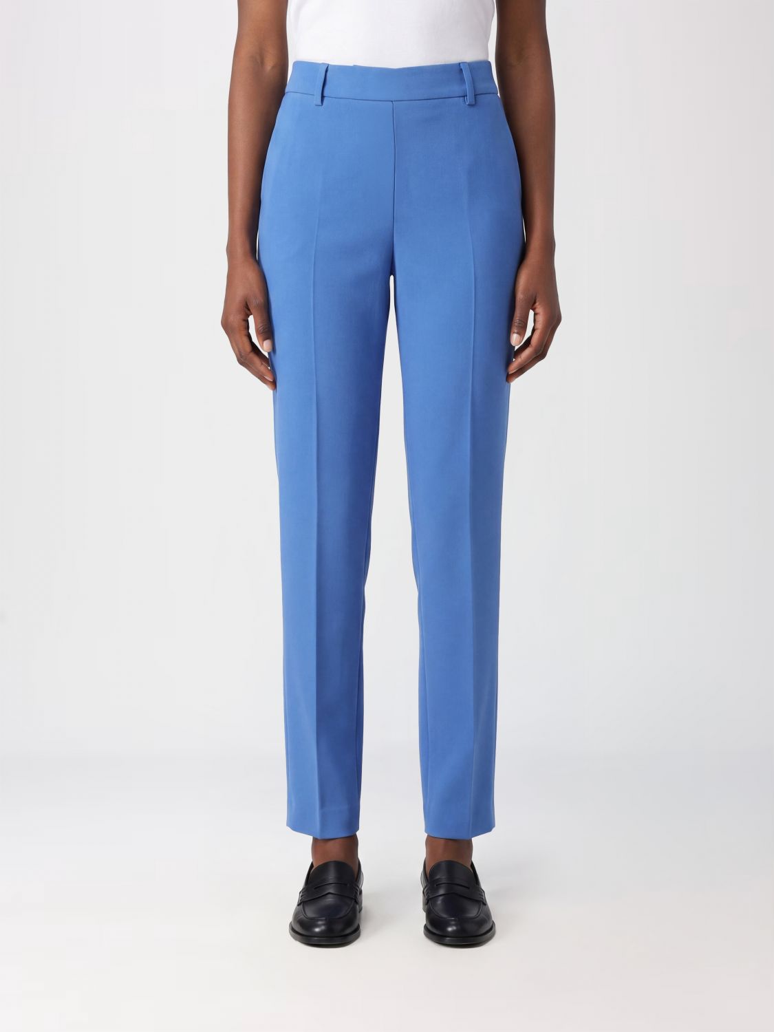 Pants Woman color Gnawed Blue