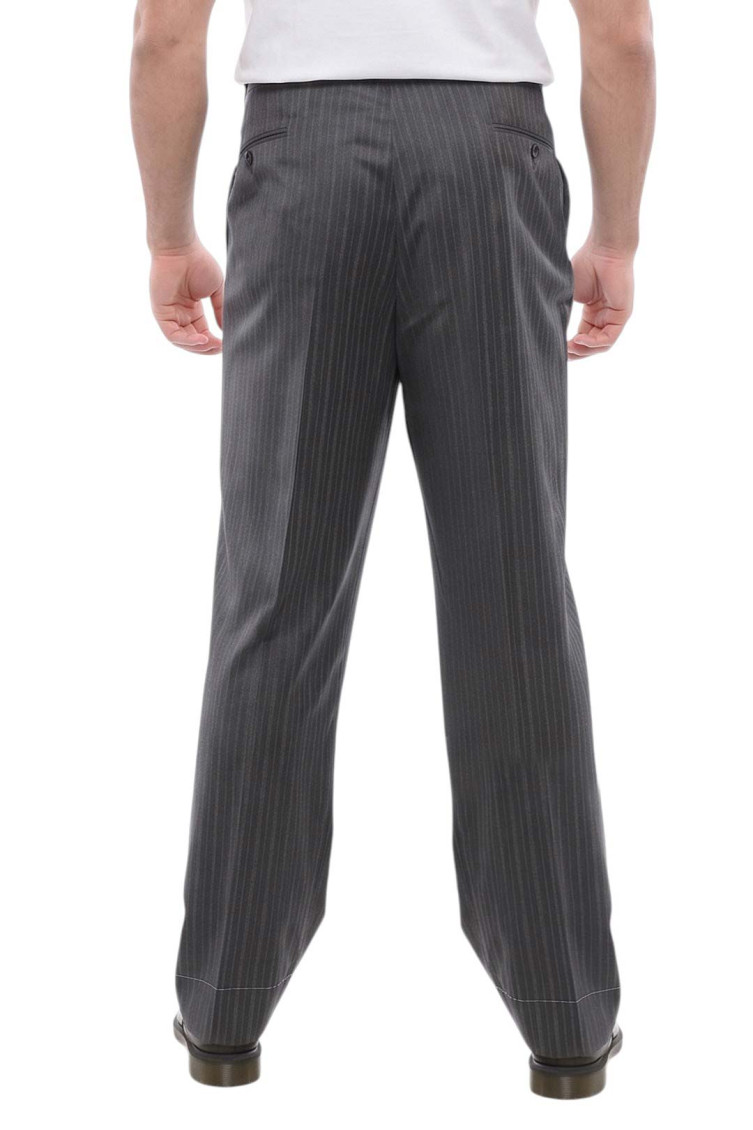 Grey Mantua Stripes Trousers