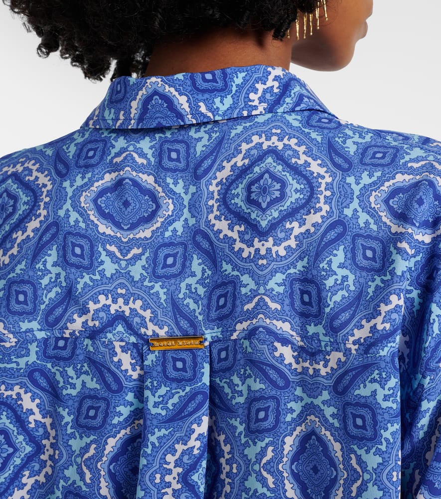 Mykonos printed silk shirt