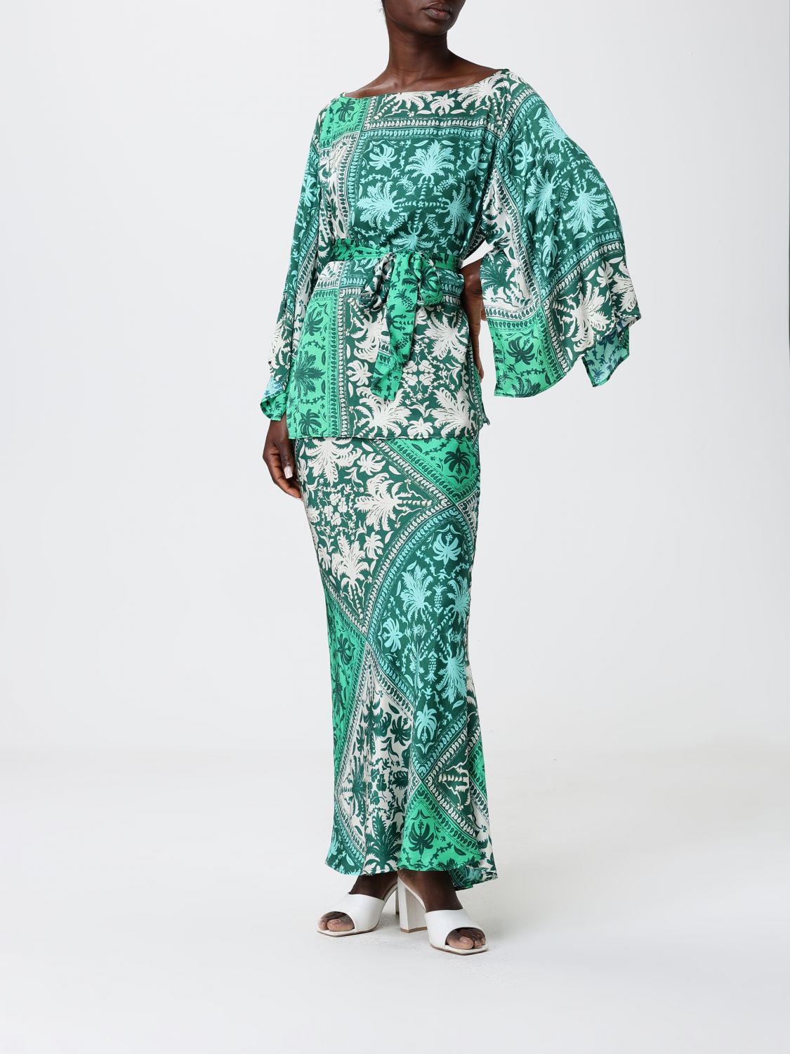 Skirt Woman color Green