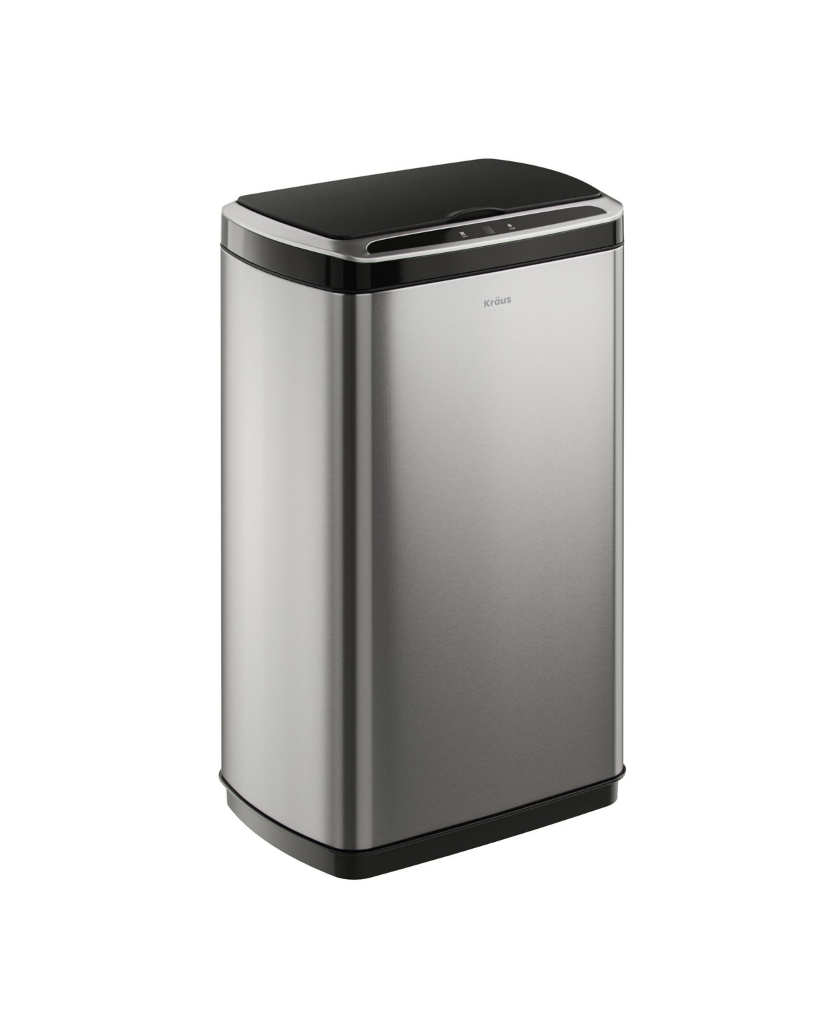 GarbagePro Rectangular 13 Gallon Touchless Motion Sensor Trash Can - Stainless steel