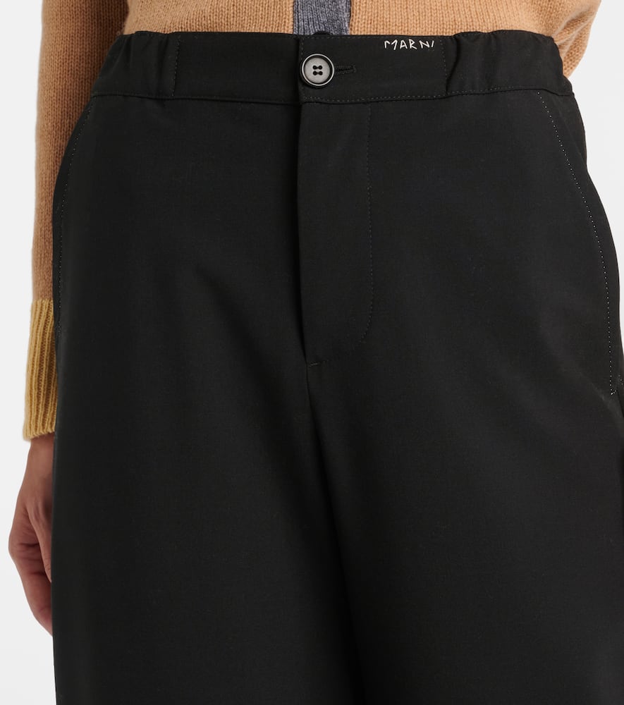 High-rise tapered pants