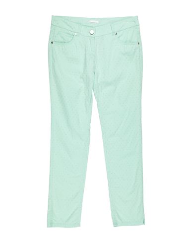 Kid Girl Pants Light green Size 11 Cotton, Elastane