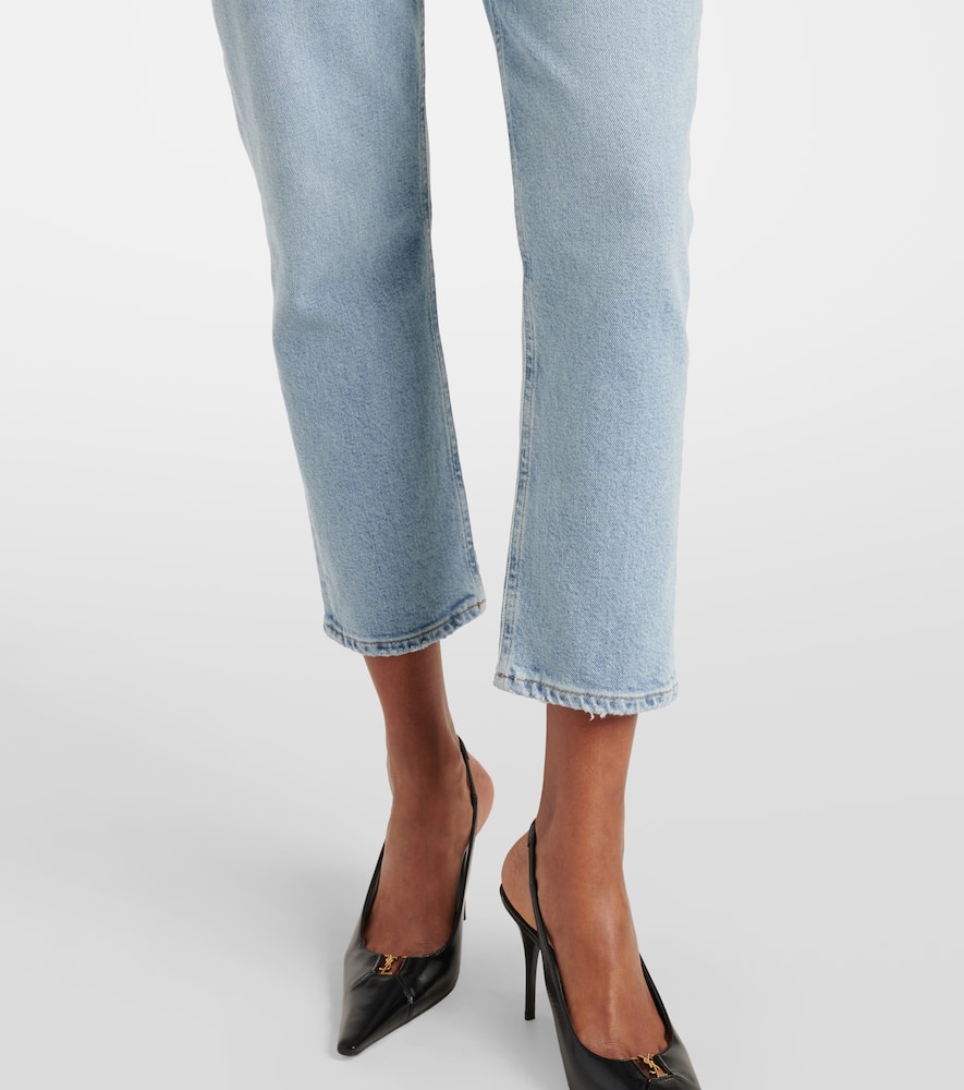 Riley high-rise straight jeans