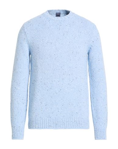Man Sweater Sky blue Size 40 Cashmere