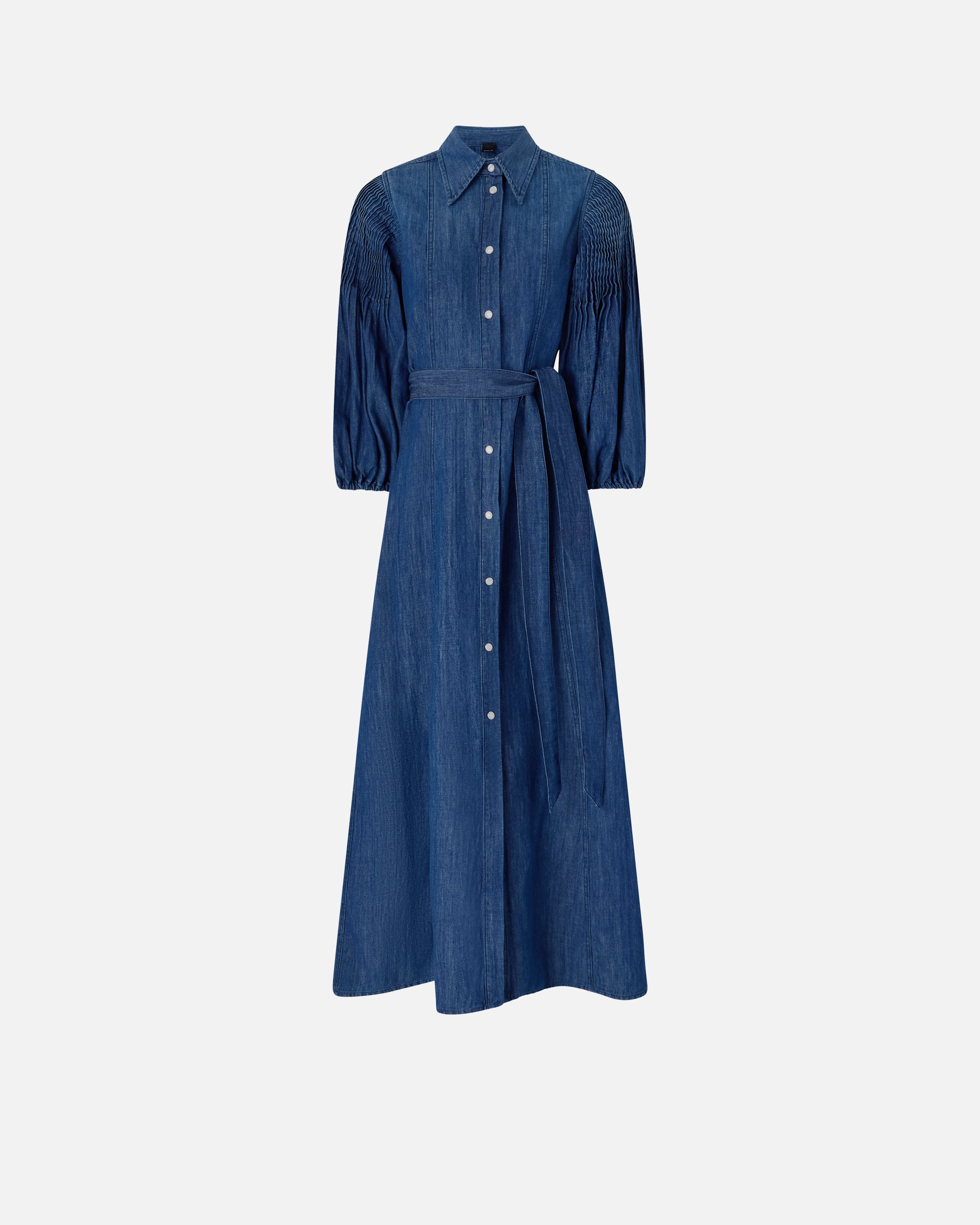 Long denim shirt dress - 36