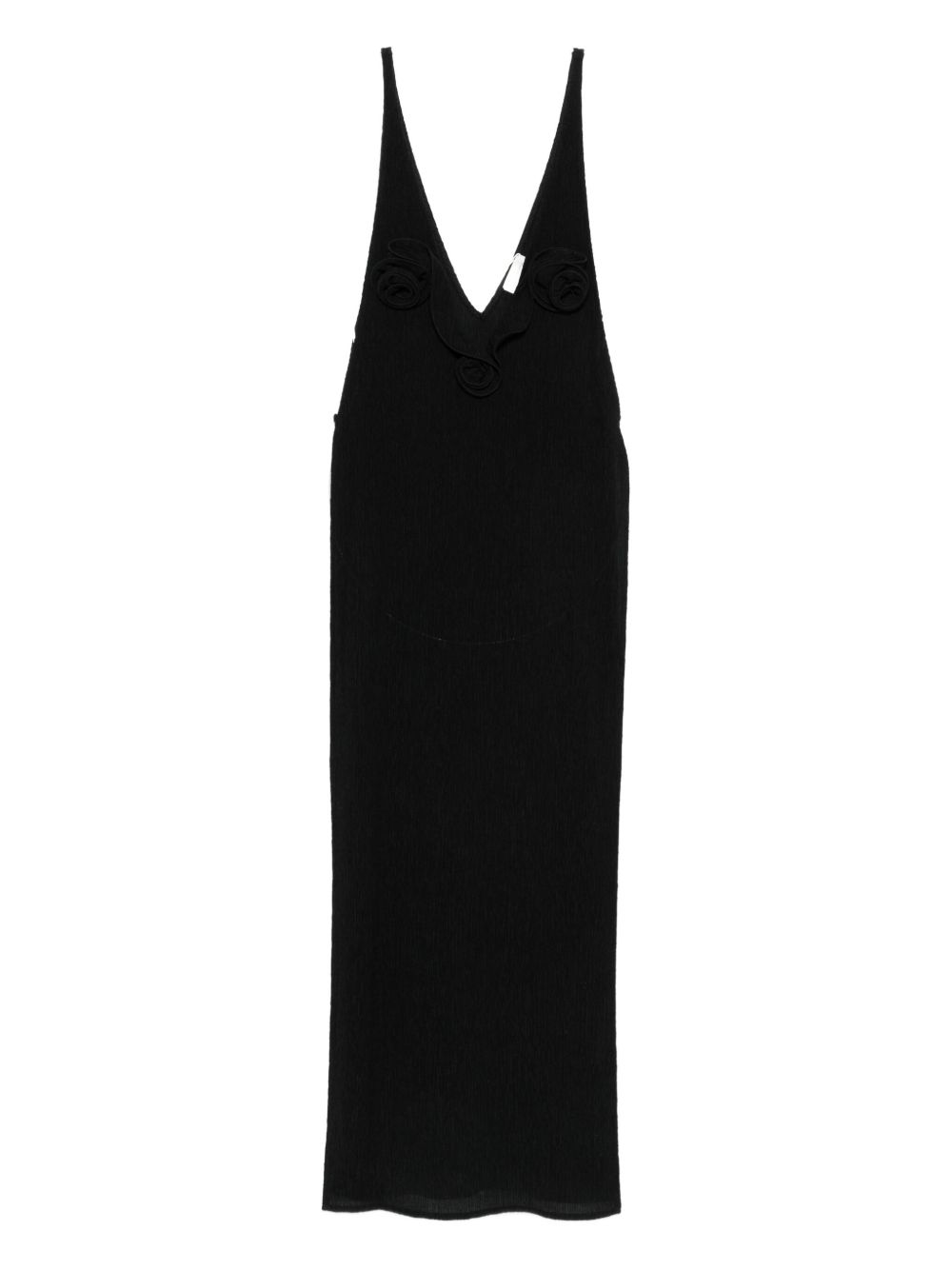V-neck maxi dress - Black