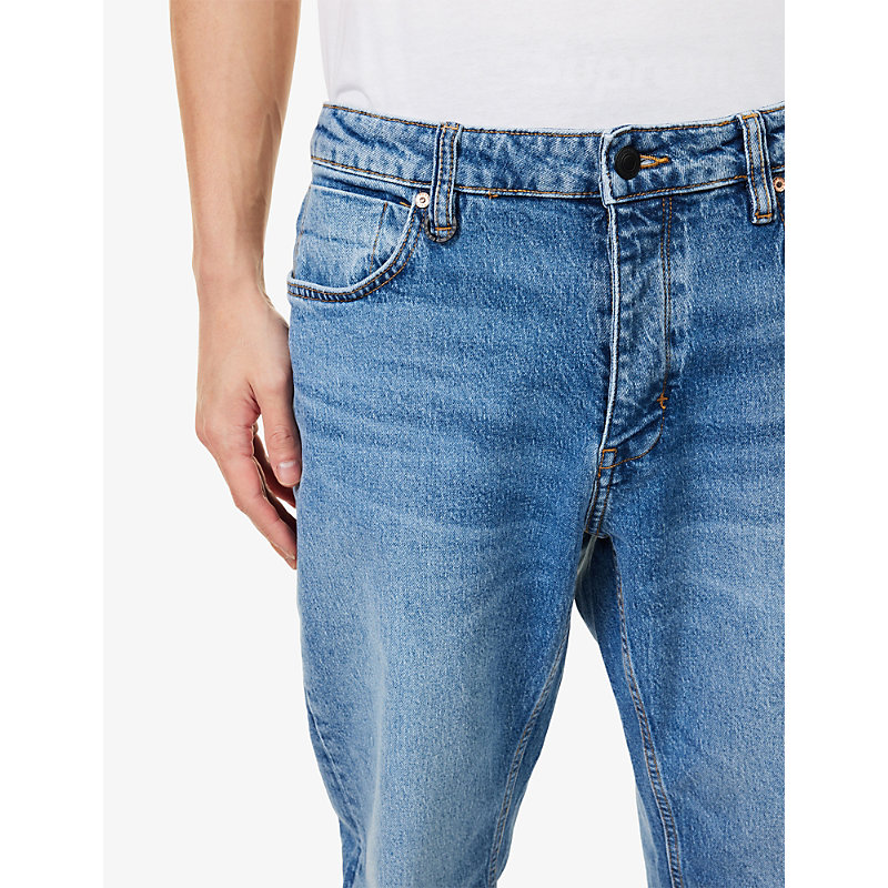 Mens Ray Straight-Leg Stretch-Denim Jeans