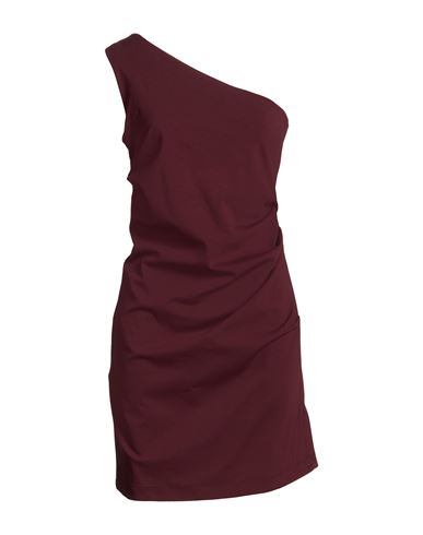 Woman Mini dress Plum Size M Cotton, Polyamide, Elastane