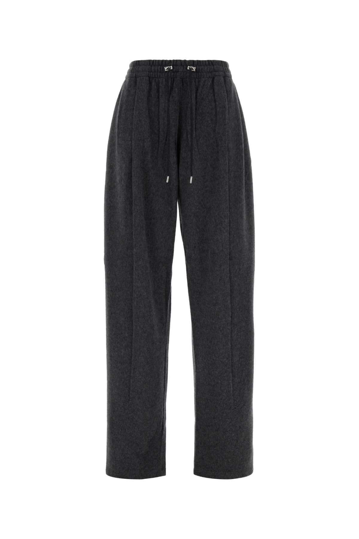 Virgin Wool Blend Trouser — Gray