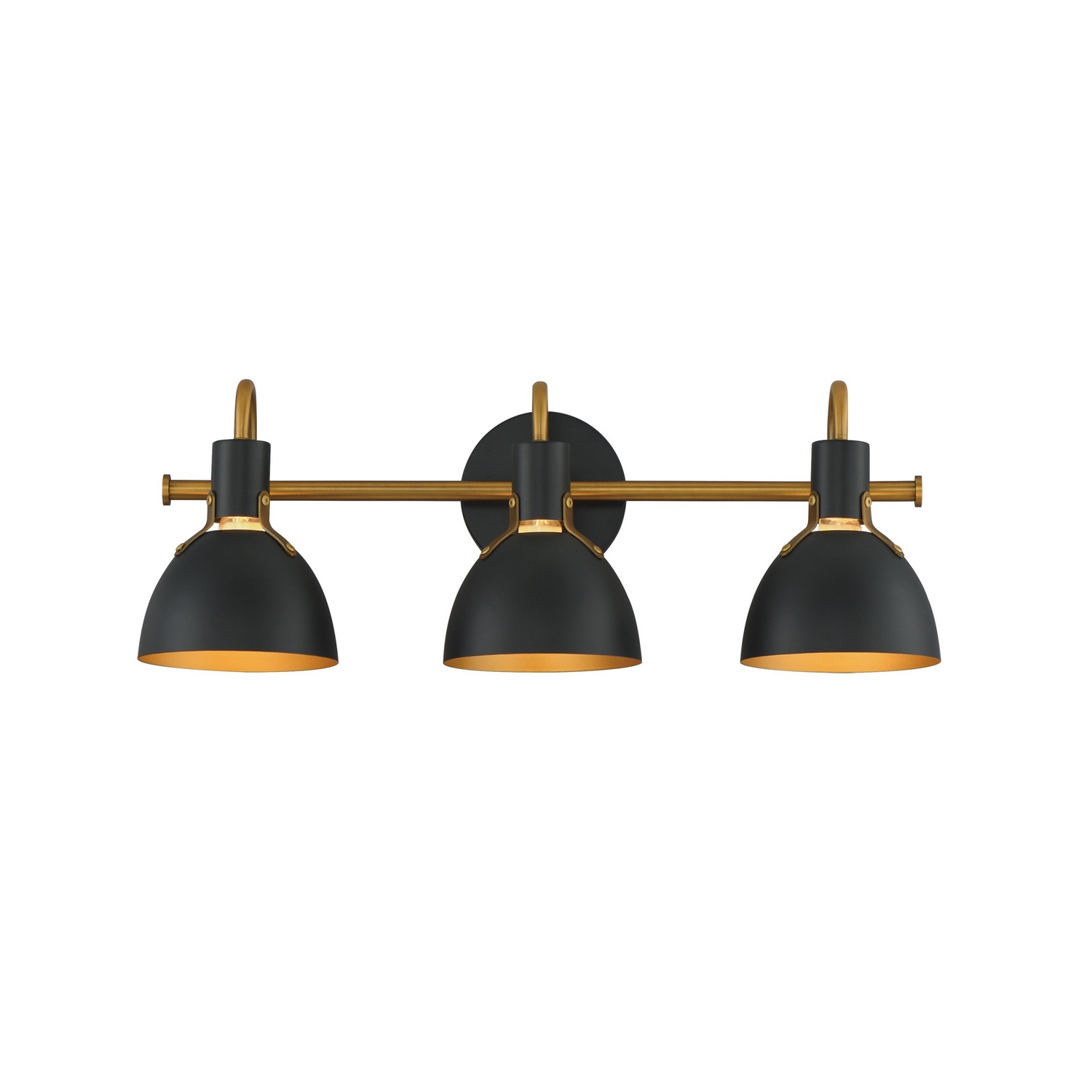 Black Antique Brass Wall Sconce from the Dusk Collection