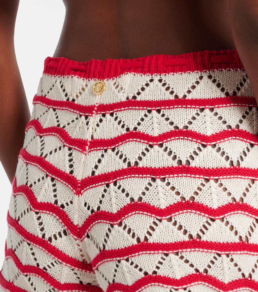 Bananhot Kim crochet cotton-blend shorts