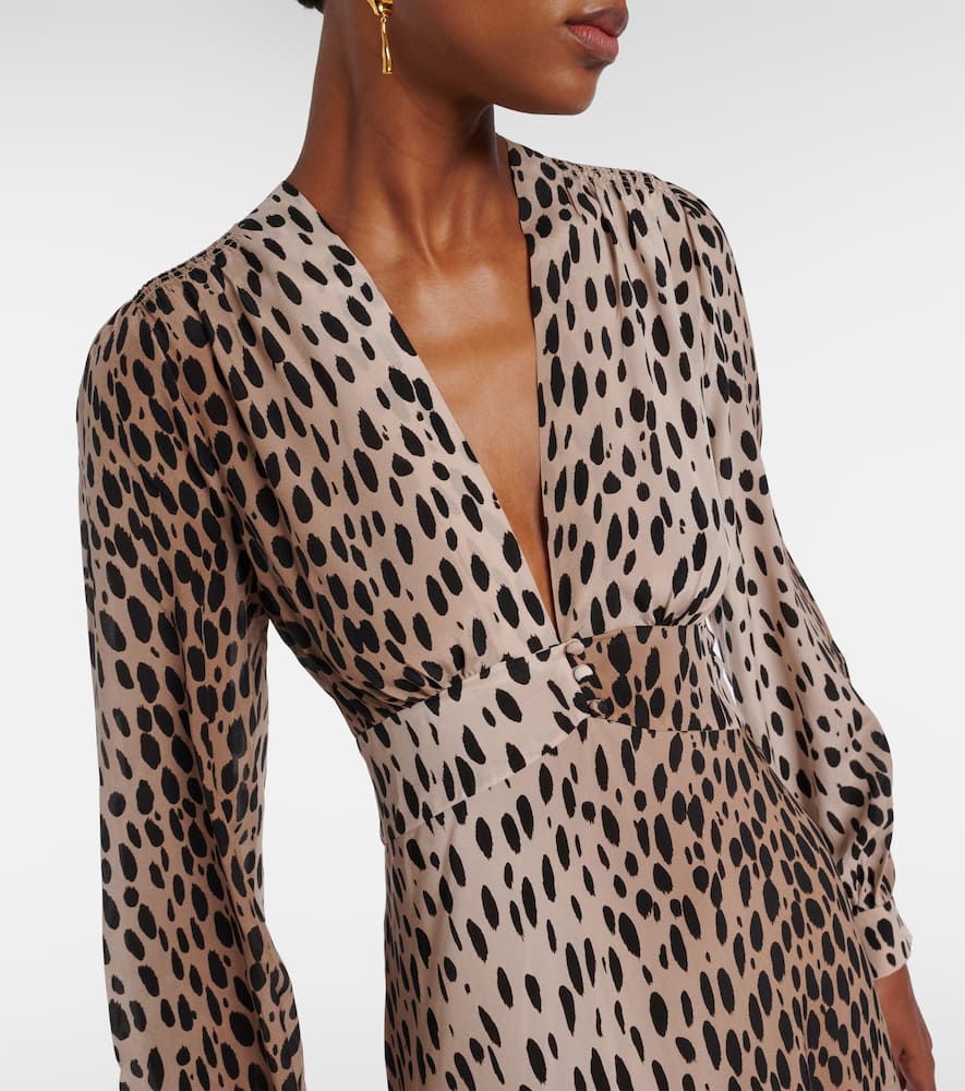 Emory printed silk maxi dress
