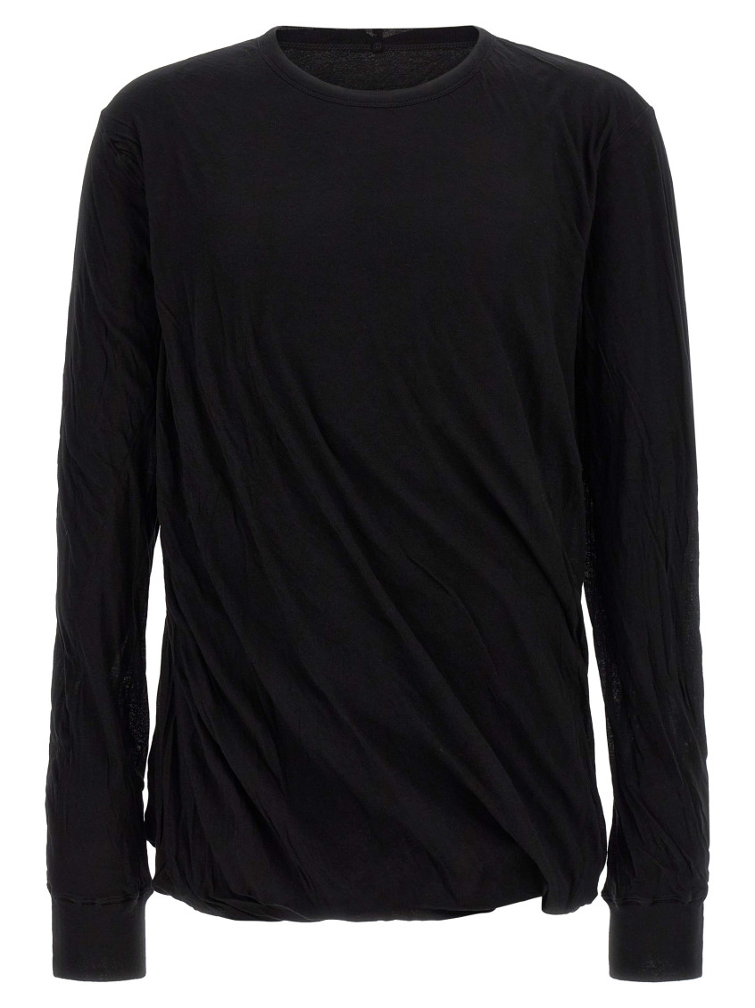 Rick Owens - jumbo double ls crinkled long sleeve t-shirt