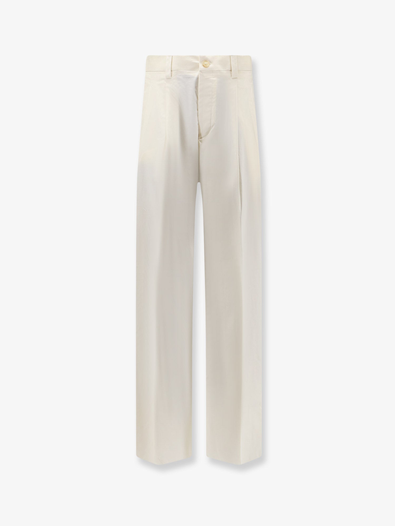 Stretch Cotton Trousers — White