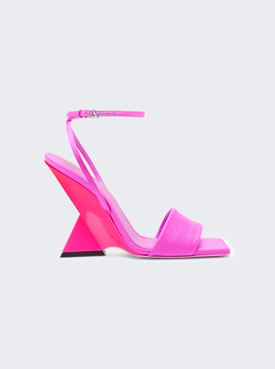 Open-toe block-heel sandals - Pink