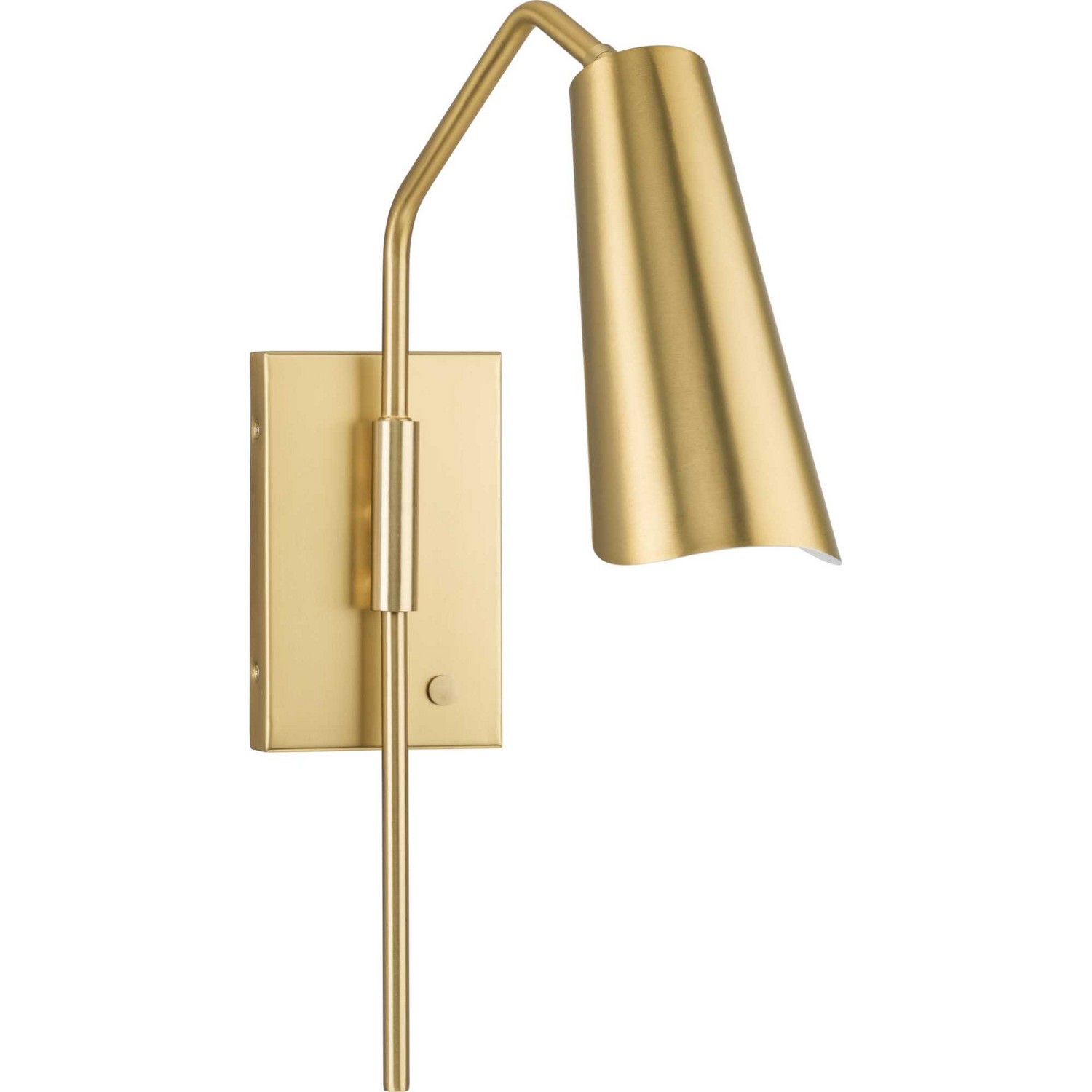 Brushed Gold One Light Wall Bracket from the Cornett Collection