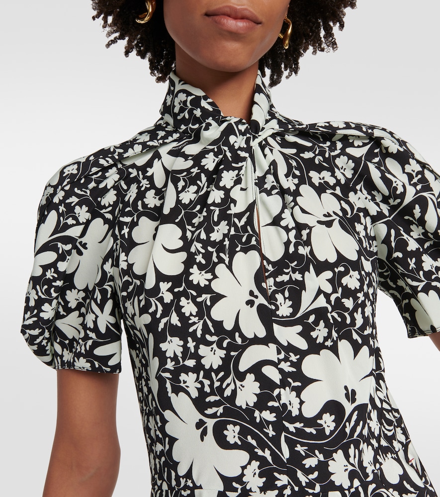 Stella McCartney Floral silk midi dress