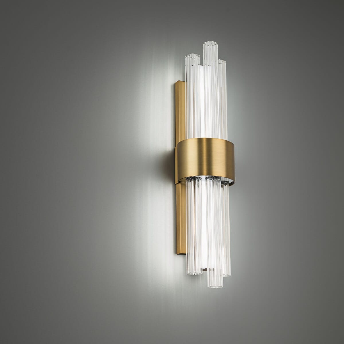Modern Forms Luzerne Bathroom Vanity Light in Aged Bra