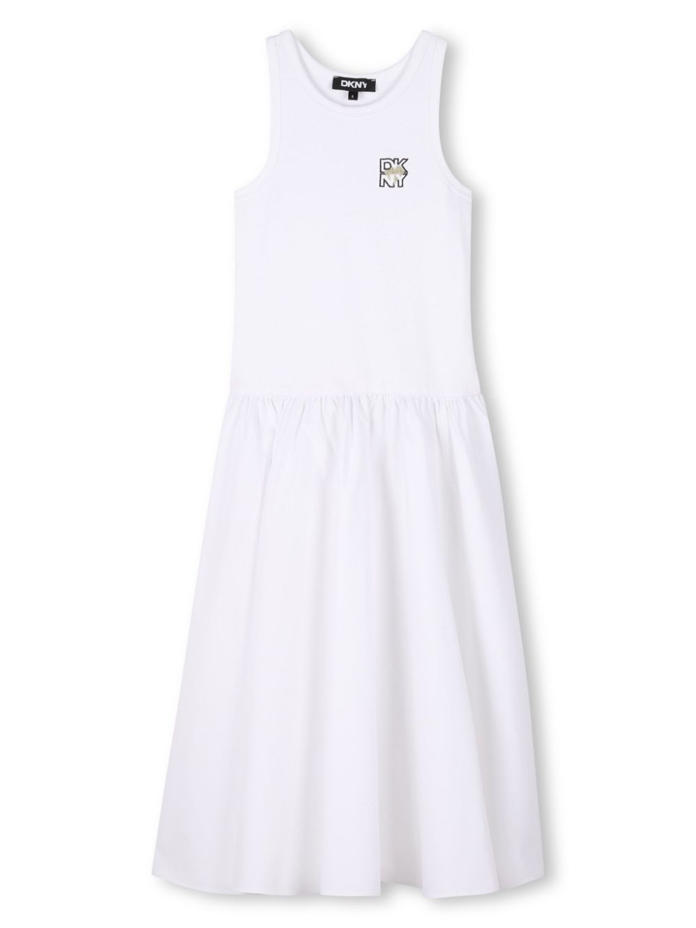 Logo-print dress - Black