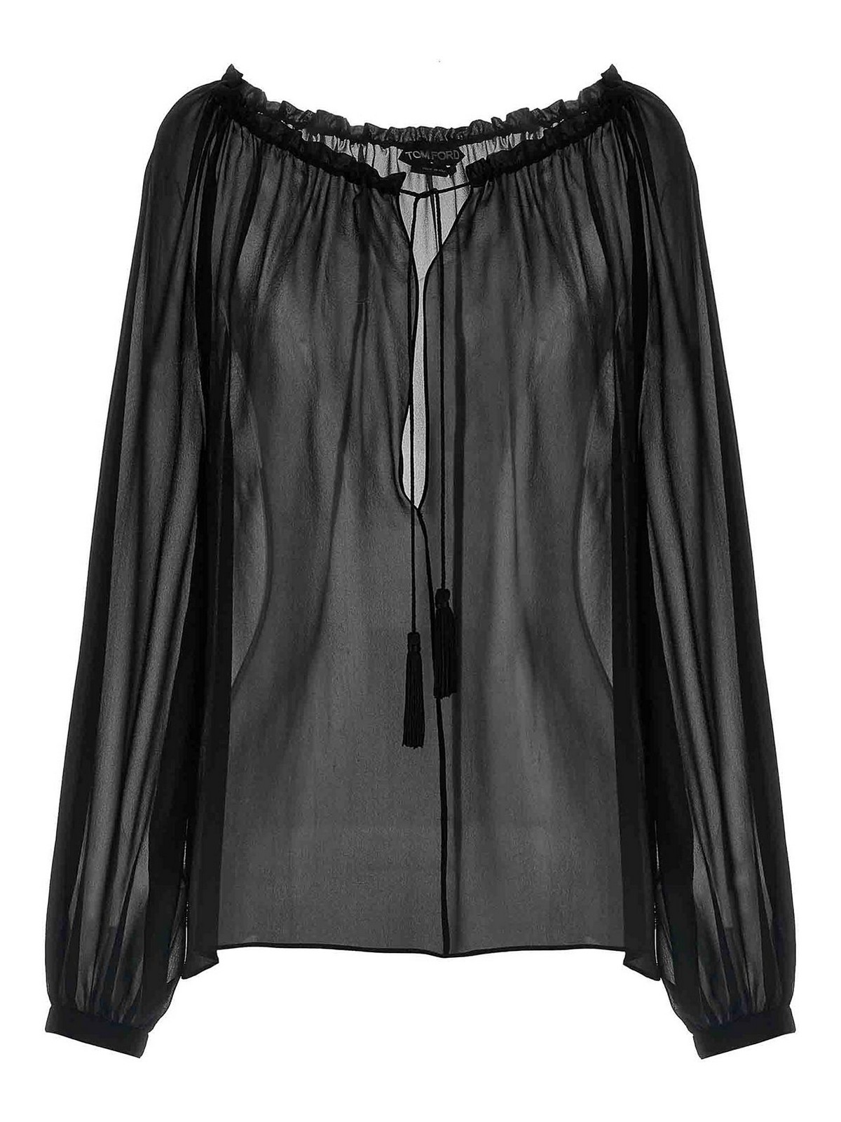 Black Silk Blouse