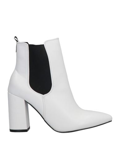 Woman Ankle boots White Size 10 Synthetic fibers