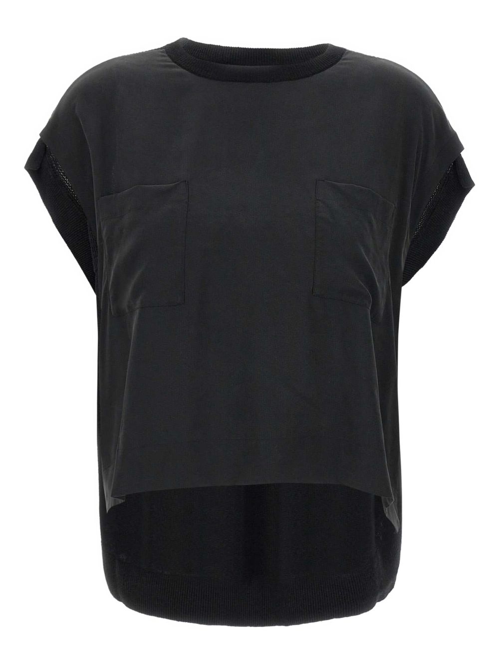 Top KAOS Woman color Black