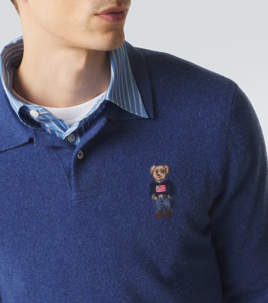 Polo Bear cashmere polo sweater