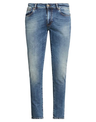 Man Jeans Blue Size 31 Cotton, Elastane