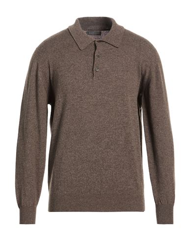 Man Sweater Taupe Size 36 Cashmere