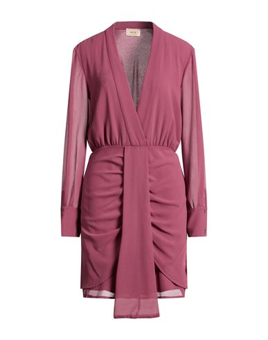 Woman Mini dress Mauve Size M Polyester