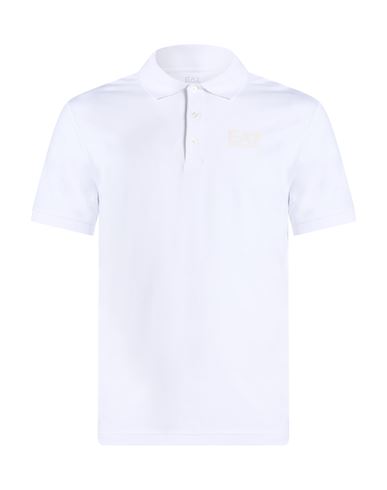 Man Polo shirt White Size XXL Cotton, Elastane