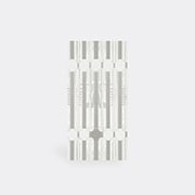 'ornate Ts' Wallpaper, Grey
