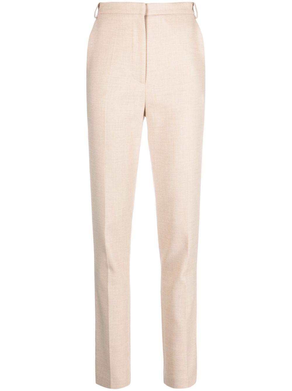 Canvas slim-fit trousers - Neutrals