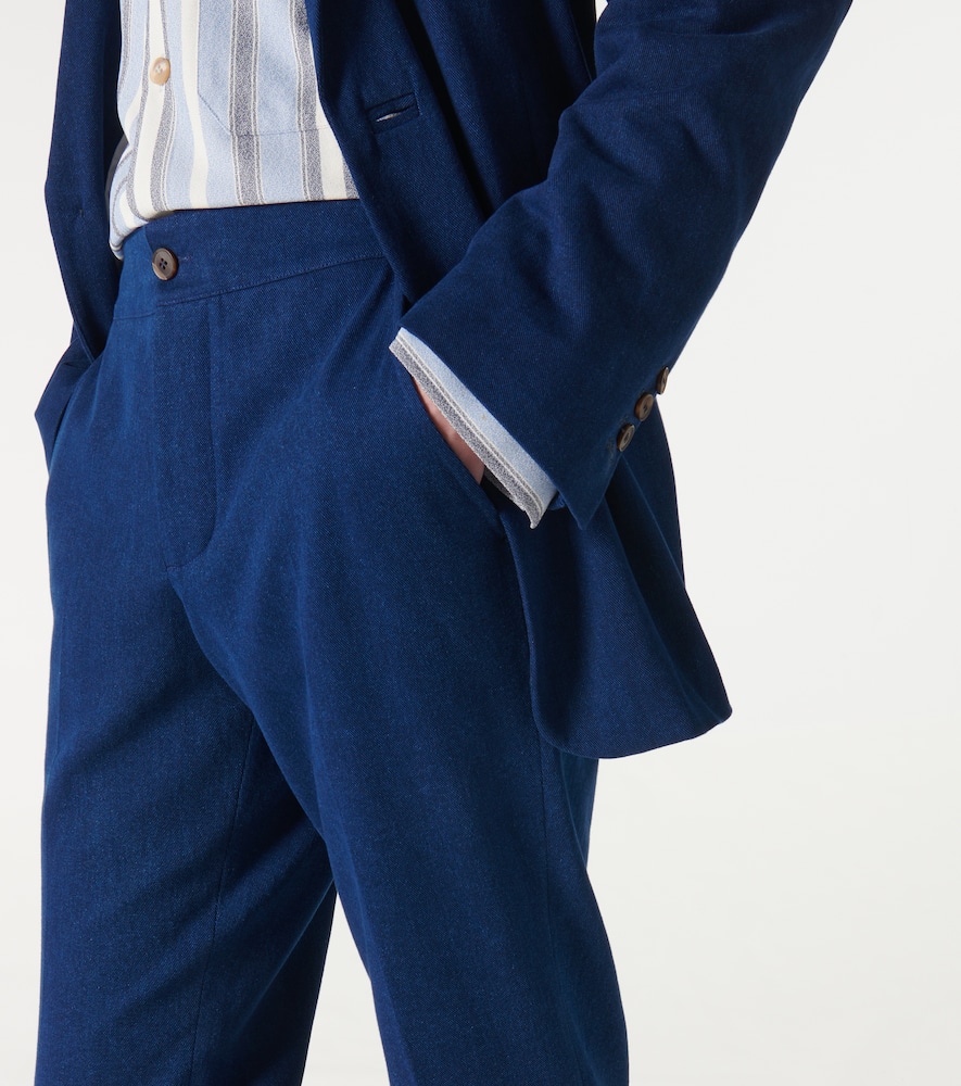 Cotton slim pants
