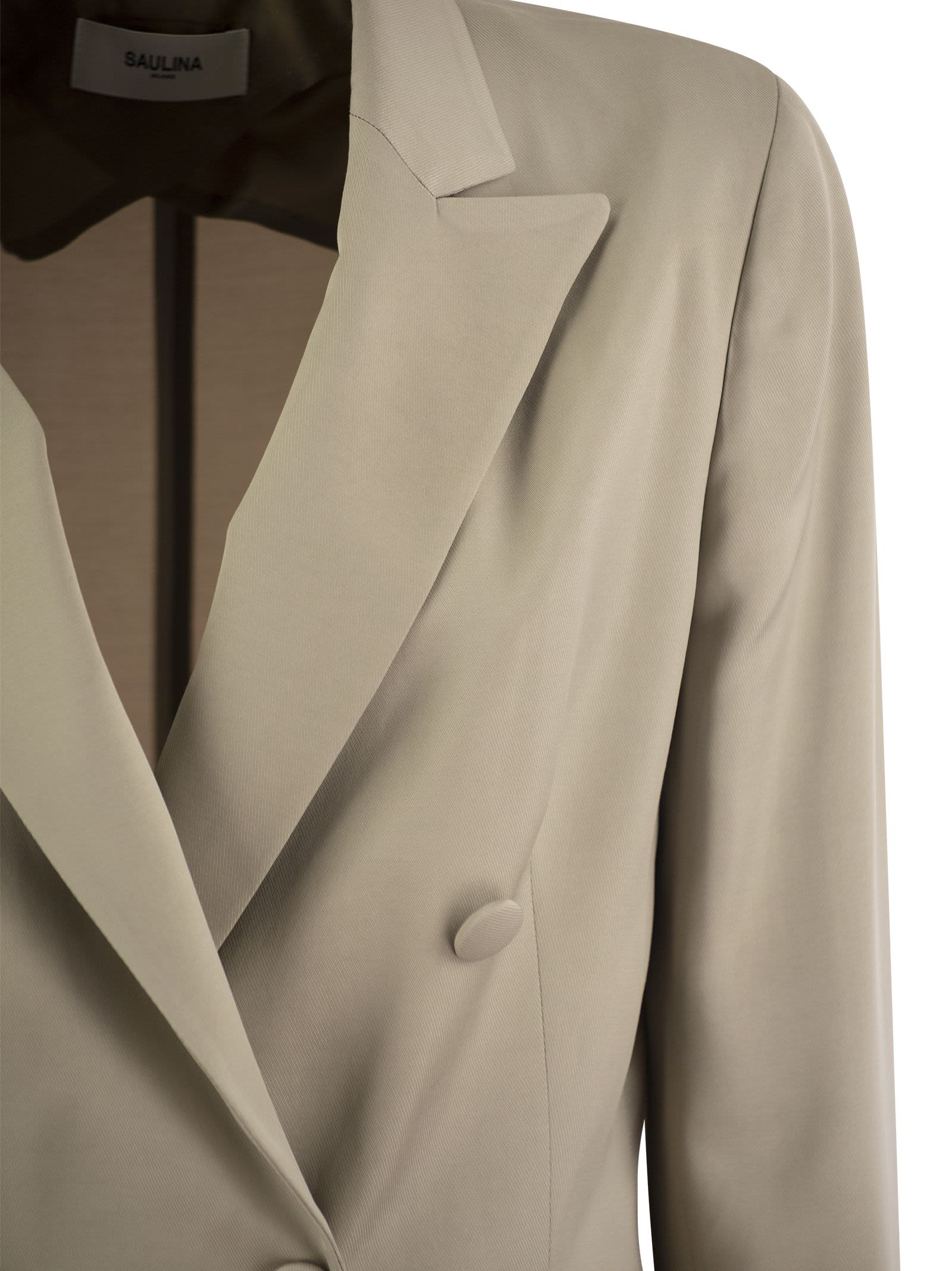 Saulina Anita Viscose Double Breasted Blazer