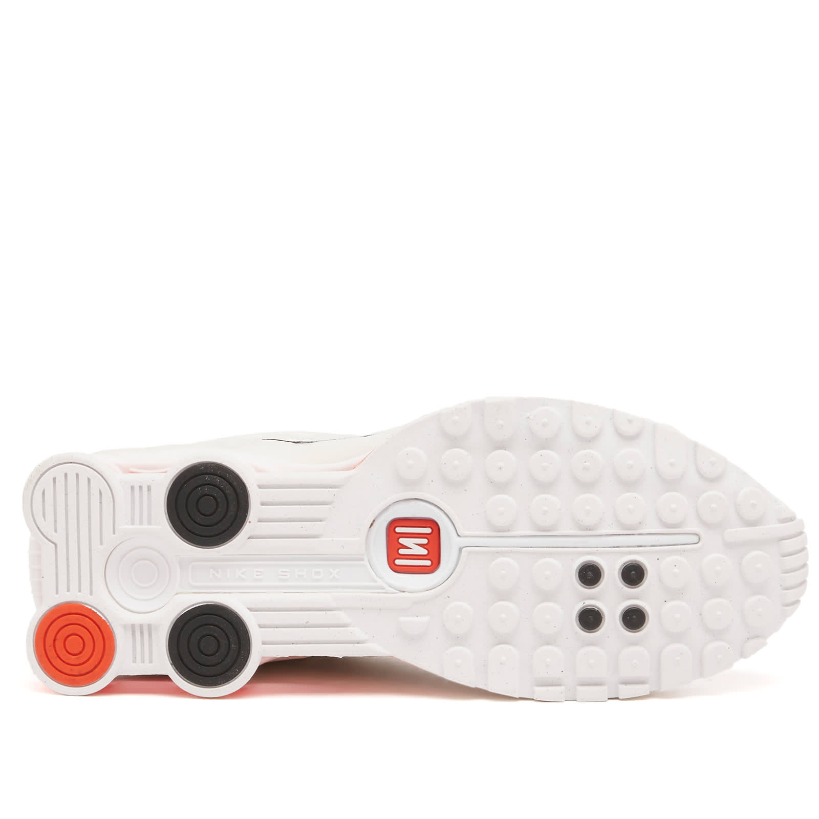 Nike Women's Shox R4 W Sneaker in White/Phantom/Red