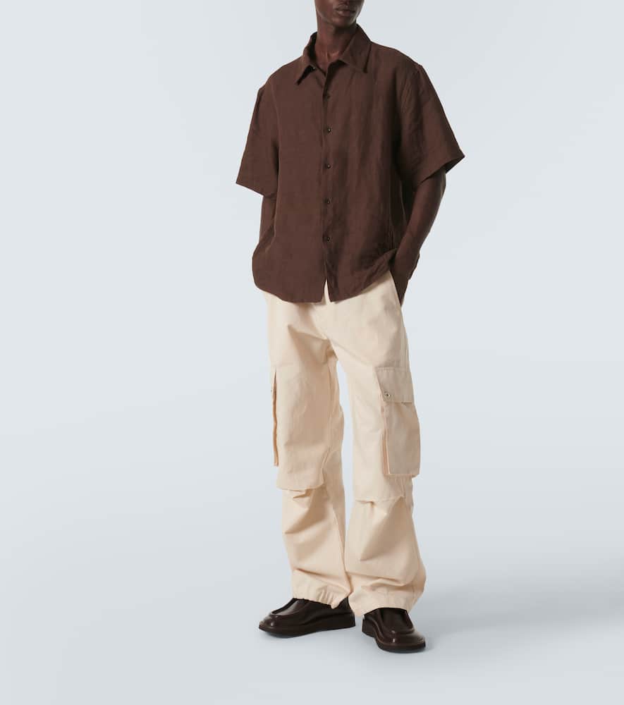 Le Cargo cotton and linen cargo pants