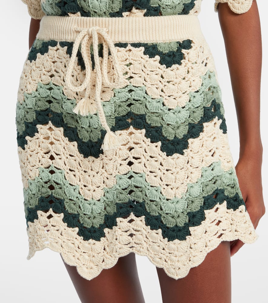 Tidal Hali cotton crochet miniskirt