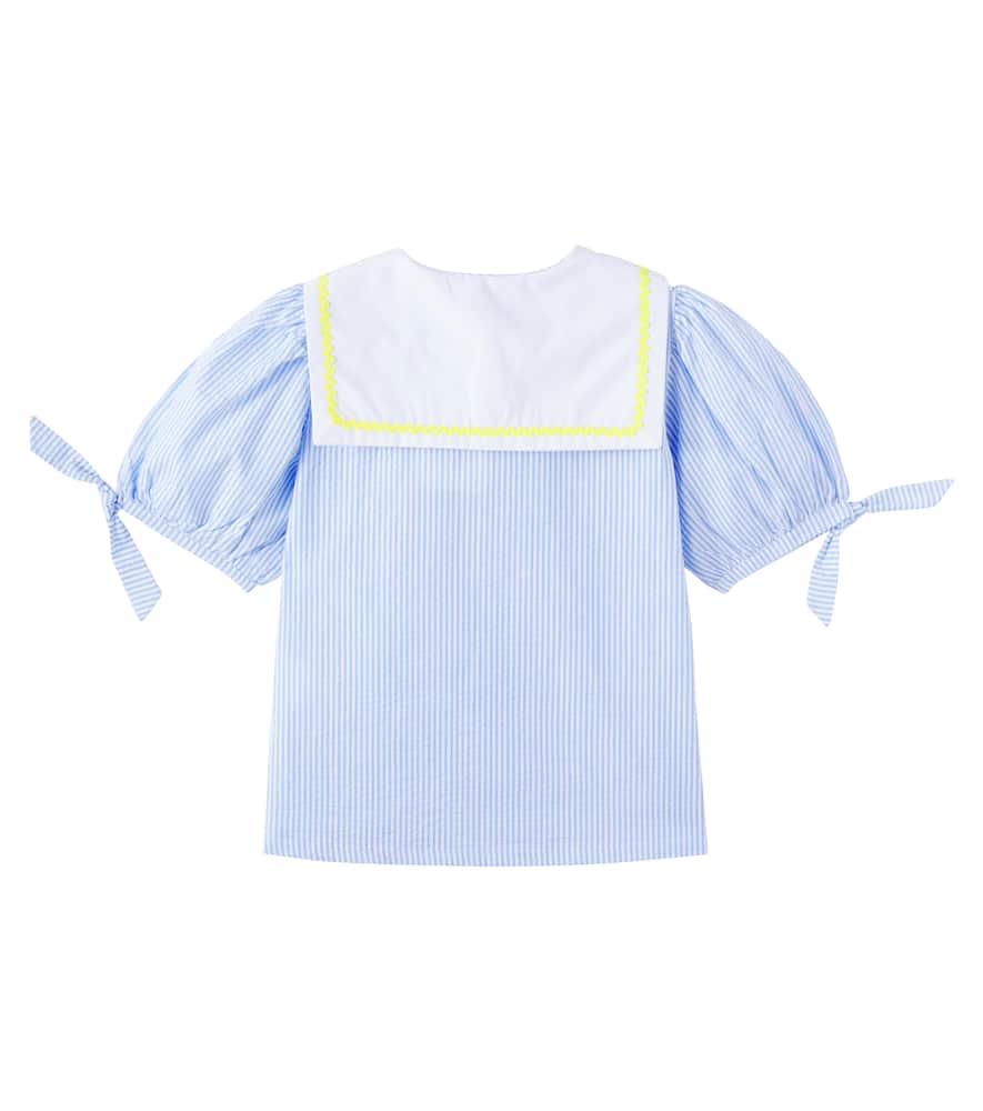 Georgina pinstriped cotton blouse