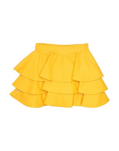 Kid Girl Kids' skirt Yellow Size 12 Viscose, Polyurethane coated, Acetate, PBT