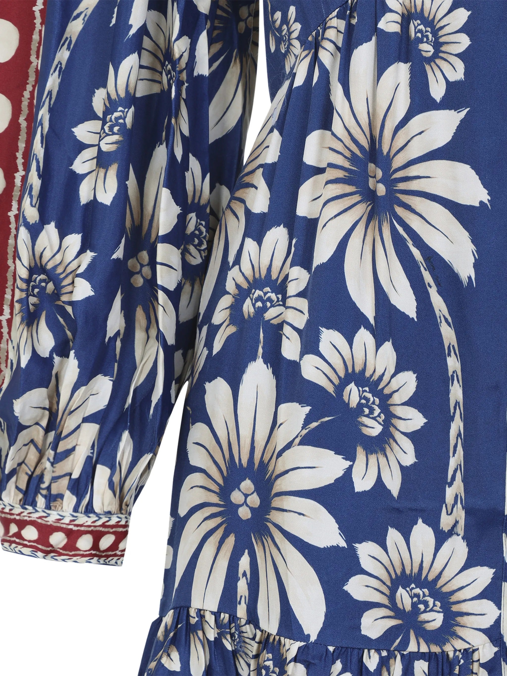 Farm Rio Luna Blue Long Sleeve Mini Dre