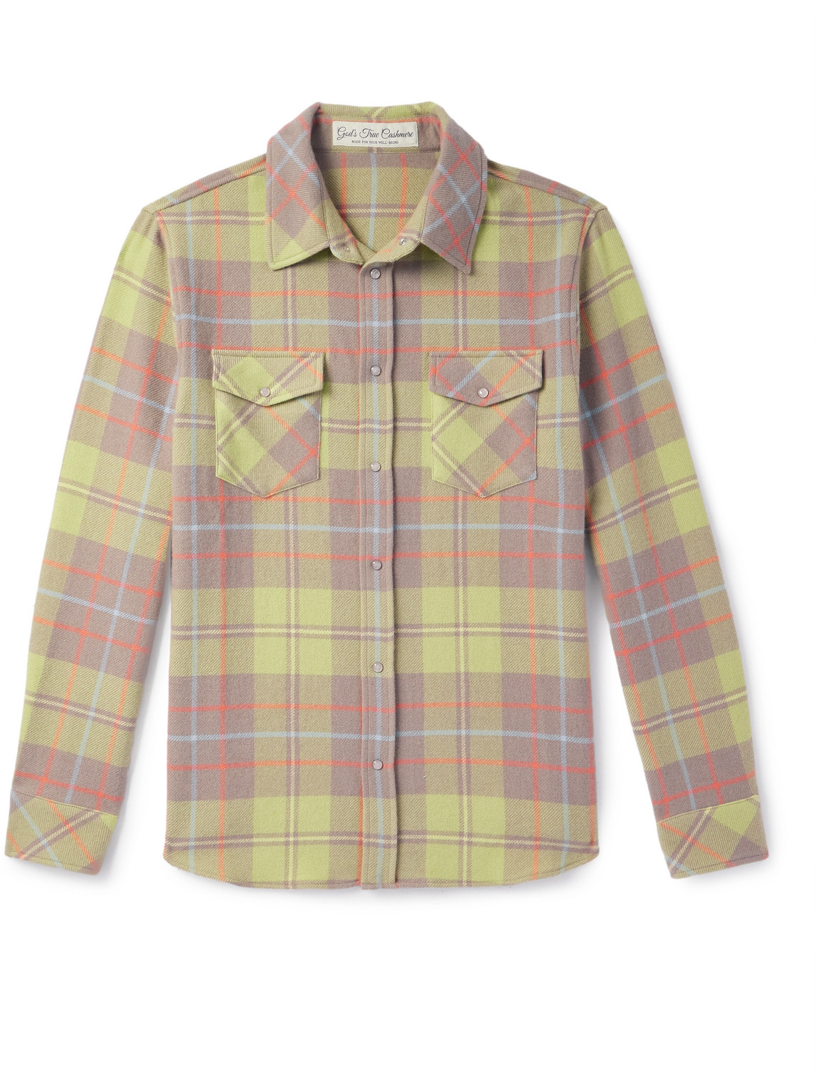 Earth Checked Cashmere Shirt