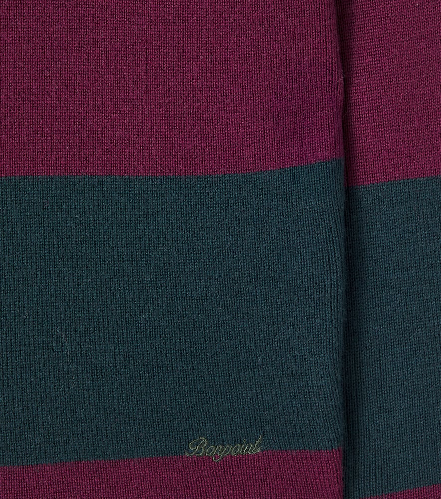 Jenson striped wool polo sweater