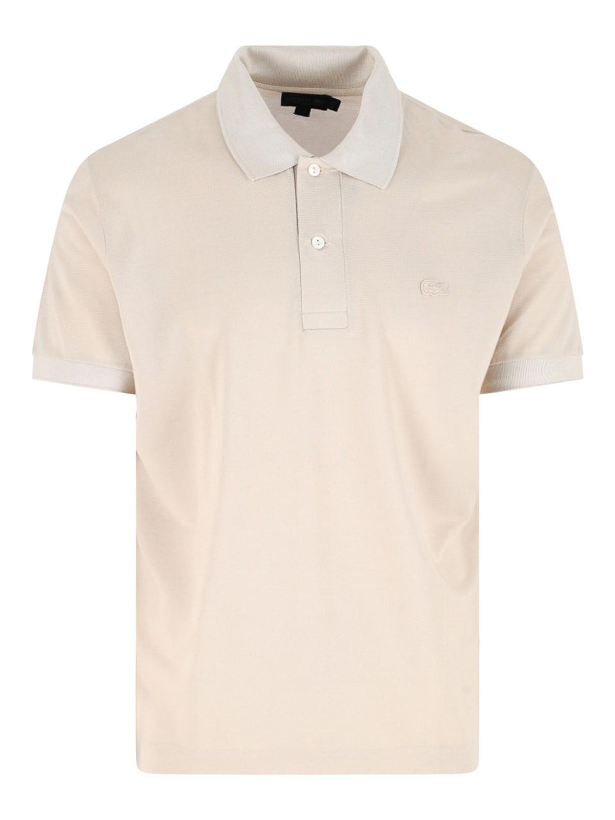 Silk piqu polo shirt