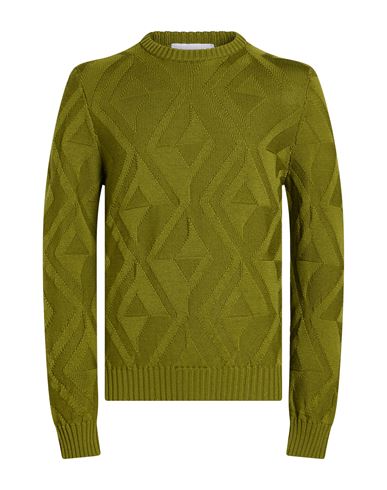 Man Sweater Green Size 38 Merino Wool